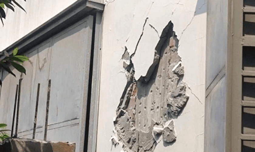 O terremoto atingiu Mianmar duas vezes, sendo o primeiro tremor de magnitude 7,7. (Foto: Portas Abertas)