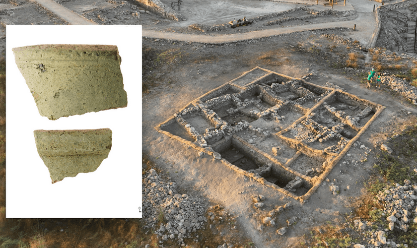 Arqueólogos encontraram cerâmica egípcia no local de uma antiga batalha bíblica. (Foto: Yevgeni Ostrovsky/ Expedition Megiddo)