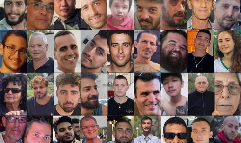 Reféns israelenses mantidos em gaza. (Foto: Instagram/stateofisrael)