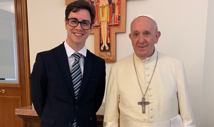Em 2020, o missionário René Breuel participou de uma reunião com o papa Francisco e outros 10 pastores evangélicos. (Foto: Arquivo pessoal)