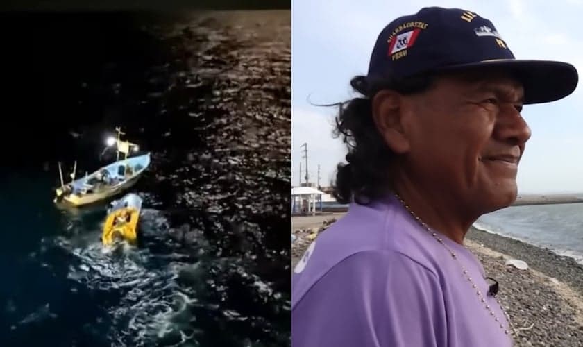 O peruano Máximo Napa Castro, de 61 anos. (Foto: Reprodução/YouTube/24 Horas/Reprodução/YouTube/CNN en Español).