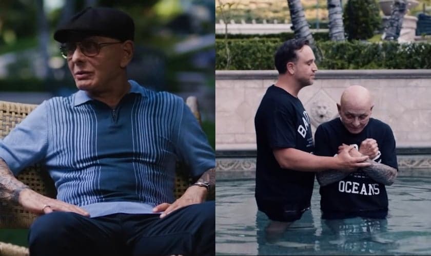 Sammy foi batizado pelo pastor Frank na Califórnia. (Foto: Reprodução/YouTube/Salvatore "Sammy The Bull" Gravano).