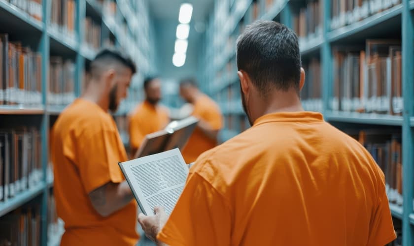 Muitos presos foram salvos através das ações evangelísticas nas prisões. (Foto: Reprodução/Prisoners for Christ)