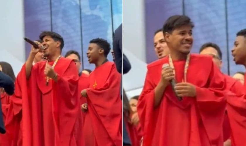 Hoje, Marcelo Almeida Lima consegue cantar no coral de sua igreja. (Foto: Reprodução/Instagram/Marcelo Almeida Lima).