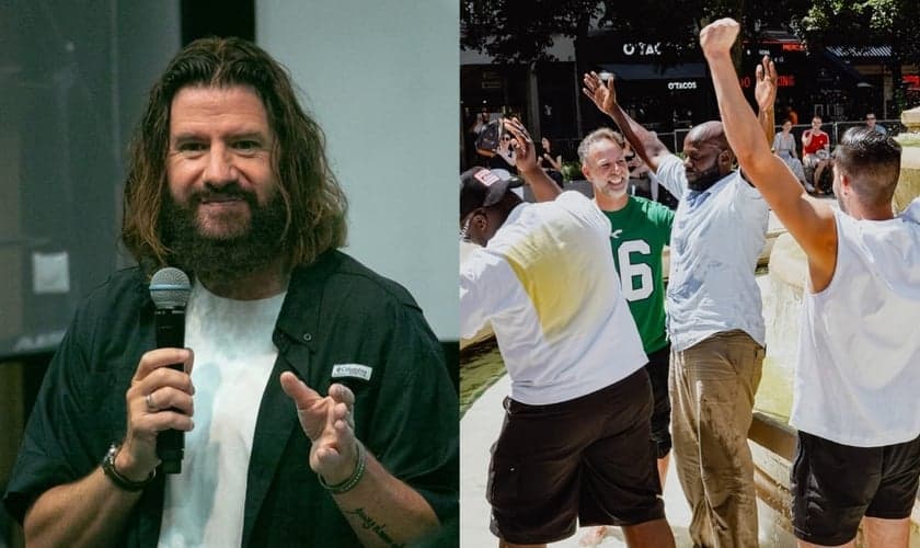 O evangelista Ben Fitzgerald (à direita). (Foto: Guiame/Instagram/Awakening Europe).