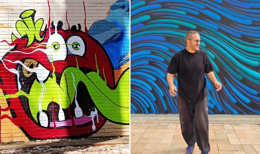 Cristãos evangelizam através do grafite. (Foto: Reprodução/Instagram/tomate_graffiti/bieto)