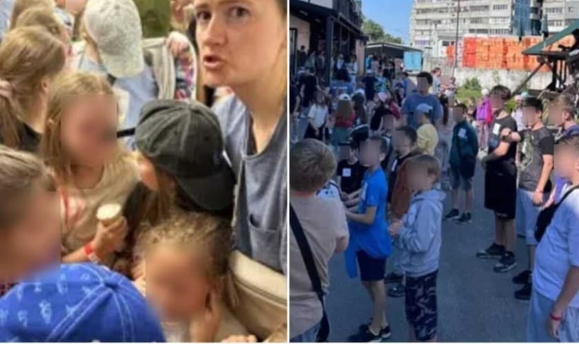 Mais de 100 crianças estavam na igreja no momento das explosões. (Foto: Cortesia de Sergey Vivchar/The Christian Post).