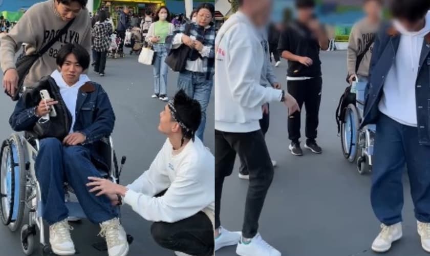 O evangelista David Loh pregou o Evangelho a um grupo de amigos. (Foto: Reprodução/Instagram/David Loh).