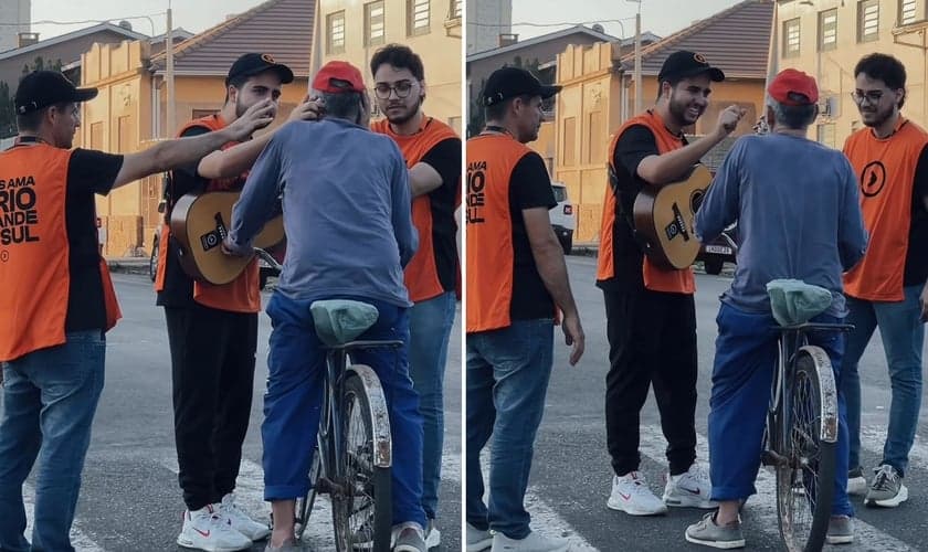 A cura do surdo nas ruas. (Foto: Reprodução/Instagram/Aviva Oficial)