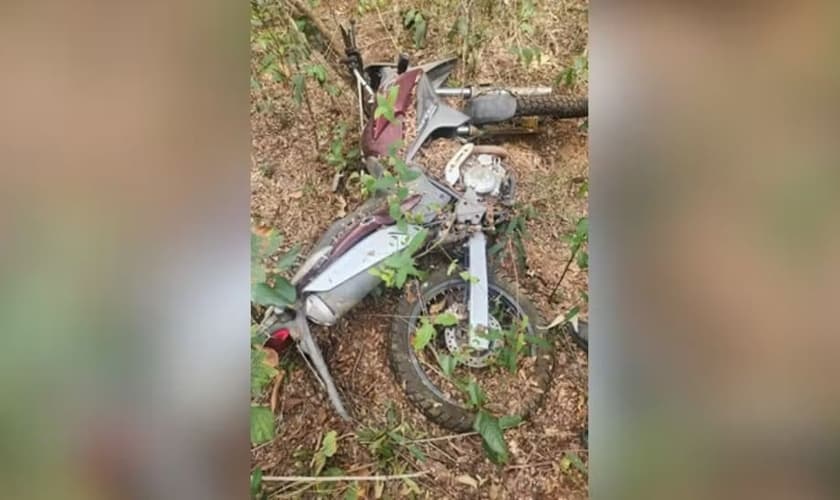 A moto roubada. (Foto: PM/Divulgação)