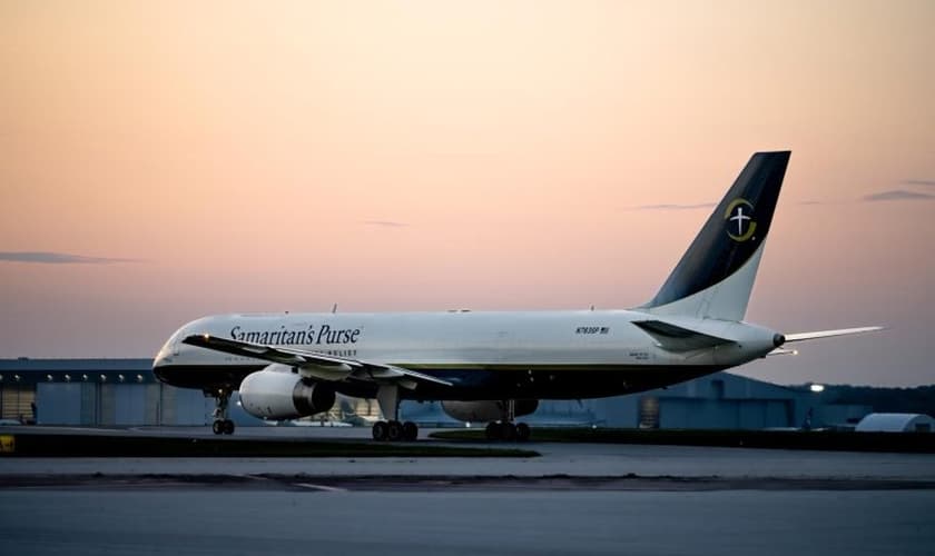 A Samaritan’s Purse enivou 48 toneladas de pacotes de alimentos. (Foto: Samaritan’s Purse).