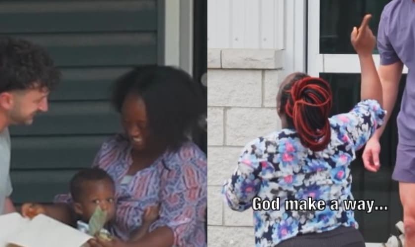 Faith estava desempregada e havia orado por provisão. (Foto: Reprodução/Instagram/Zachery Dereniowski).