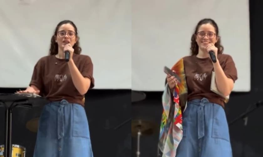 Giovana Batista foi curada durante treinamento da JOCUM. (Foto: Reprodução/Instagram/EMF - ESCOLA MISSIONÁRIA DE FÉRIAS).