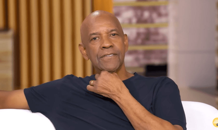 Denzel Washington. (Foto: Reprodução/YouTube/Good Morning America)