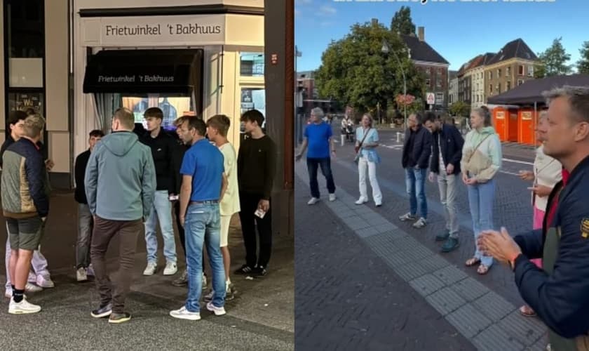 Os evangelistas levaram quatro pessoas a Cristo. (Foto: Revive).