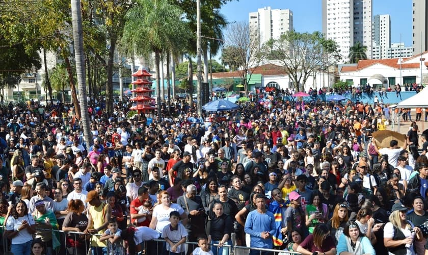 População de Campo Grande participa da Marcha para Jesus. (Foto: Prefeitura Campo grande)