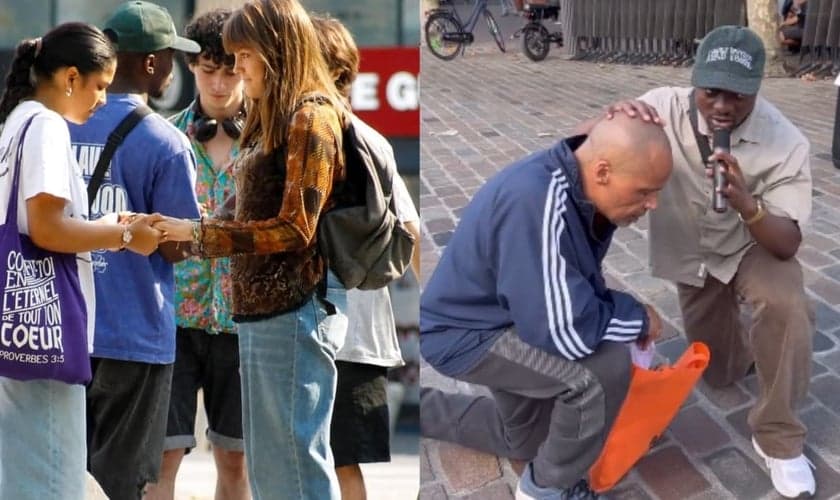 Na Maratona de Evangelismo, cristãos pregaram em parques, praças e ruas. (Foto: Instagram/Go Revival Europe).