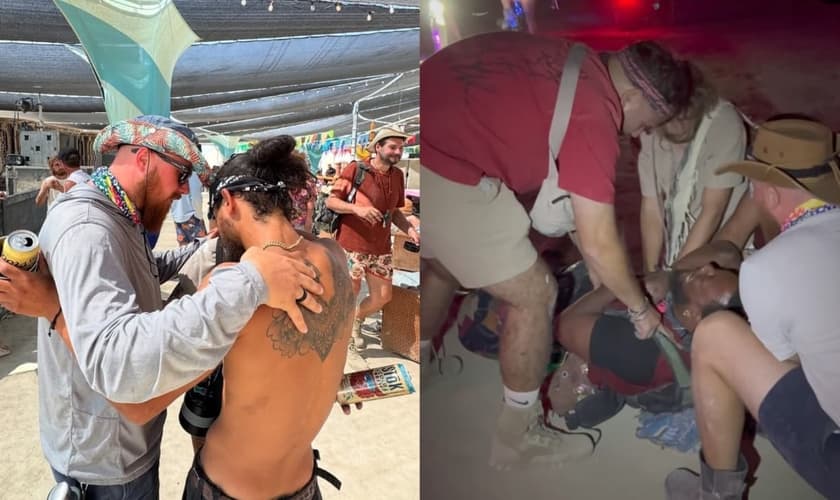 Os evangelistas testemunharam o agir de Deus no Burning Man. (Foto: Instagram/Philip Renner).