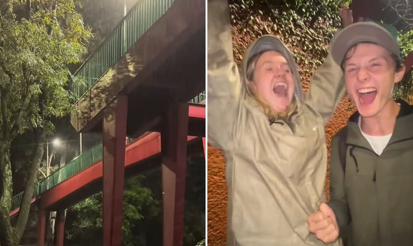 Os jovens salvaram a mulher e lhe apresentaram Jesus. (Foto: Reprodução/Instagram/Lexi Hofer)