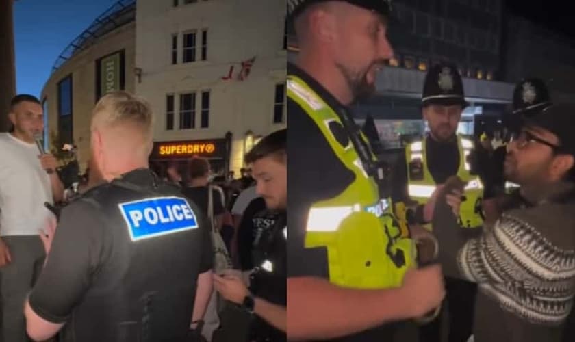 Três pregadores foram detidos e notificados pela polícia em Brighton. (Foto: Reprodução/Instagram/Ollie Sabatelli/Reprodução/Instagram/Jesse Samuel Ngoma).