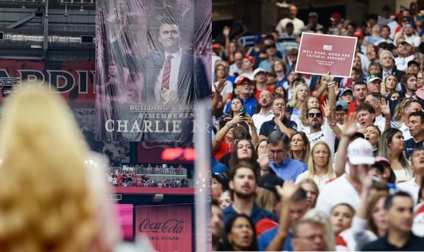 Uma multidão se despediu de Charlie Kirk. (Foto: Instagram/Turning Point USA).