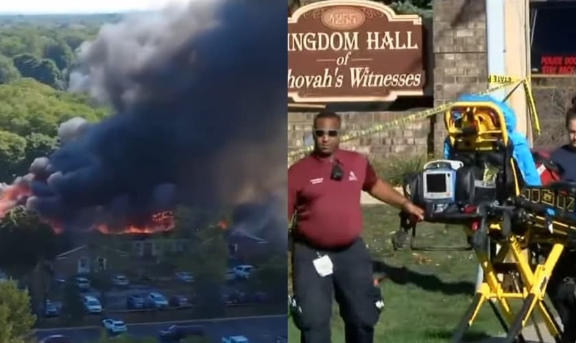 O atirador atacou a Igreja de Jesus Cristo dos Santos dos Últimos Dias. (Foto: Reprodução/YouTube/WTOL11).