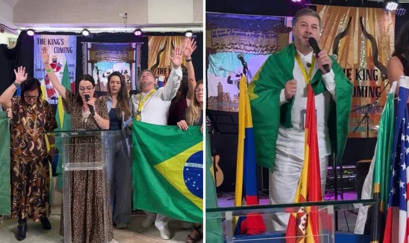 Líderes como Joel Engel e Ana Paula Valadão levantaram um clamor. (Foto: Ministério Engel)
