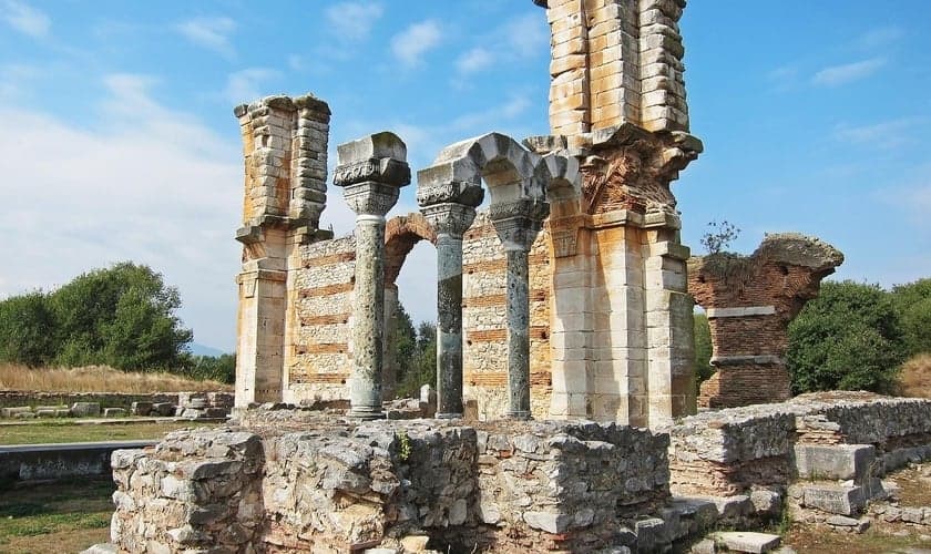 Ruínas em Filipos. (Foto: Pixabay)