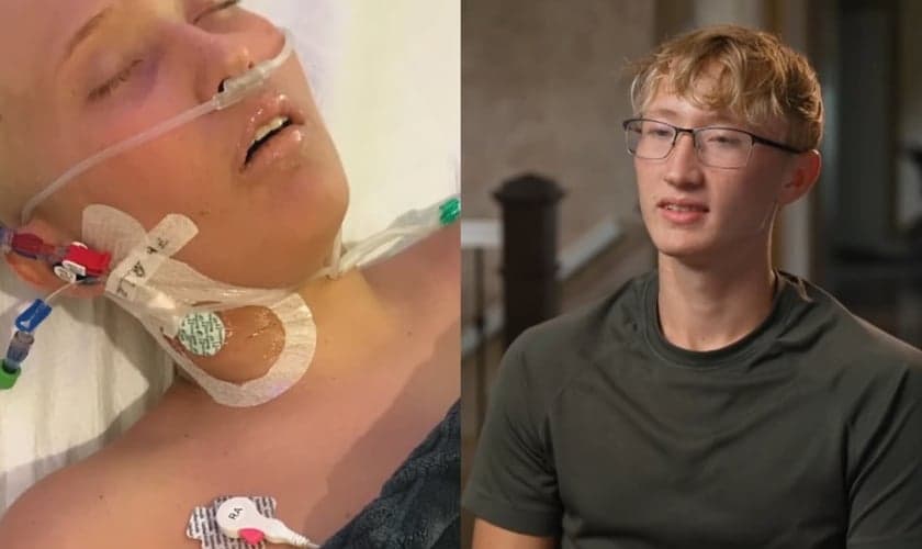 Jaedon Foster foi curado do câncer. (Foto: Reprodução/CBN News).