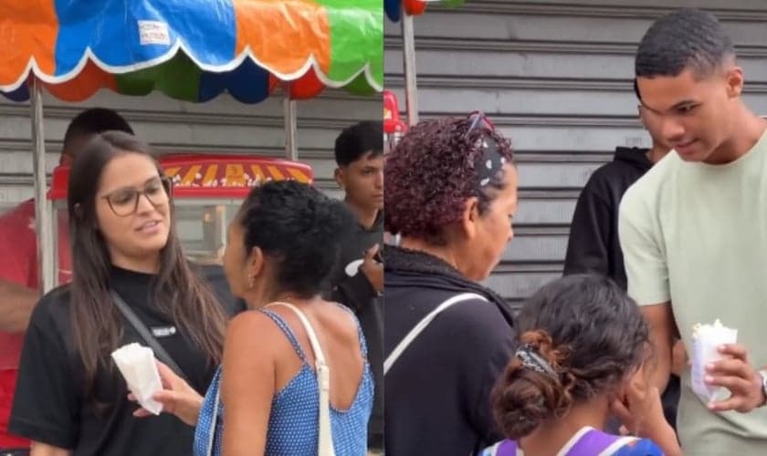 O grupo da Assembleia de Deus Boas Novas realizou um evangelismo criativo em Cariacica. (Foto: Reprodução/Instagram/geracaodedavies).