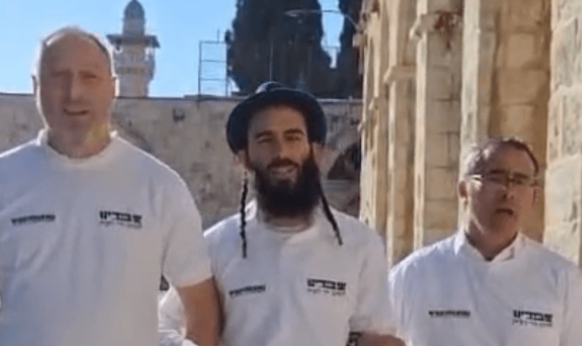 Levitas no Monte do Templo. (Captura de tela/Israel365News)