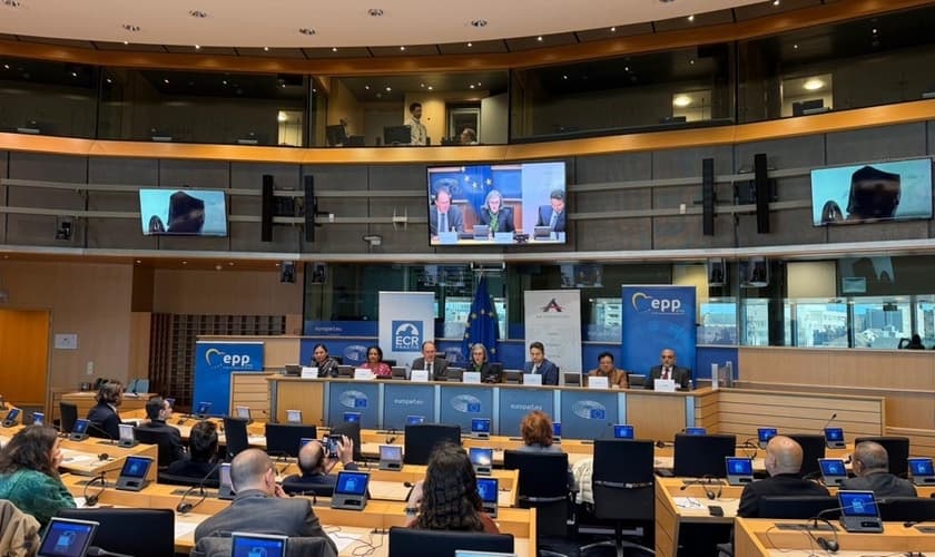 A ADF International organizou um encontro para discutir a perseguição no Parlamento Europeu. (Foto: ADF International).