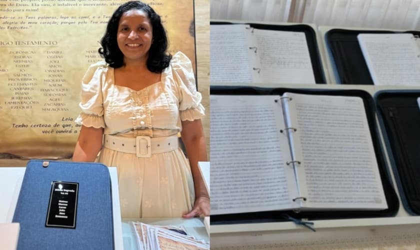 Elisabeth de Souza escreveu o manuscrito de mais de 3 mil páginas. (Foto: Instagram/admorrobranco/Arquivo pessoal/CPAD News).