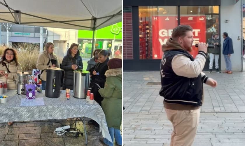 O evangelismo nas ruas. (Foto Reprodução/Revive)