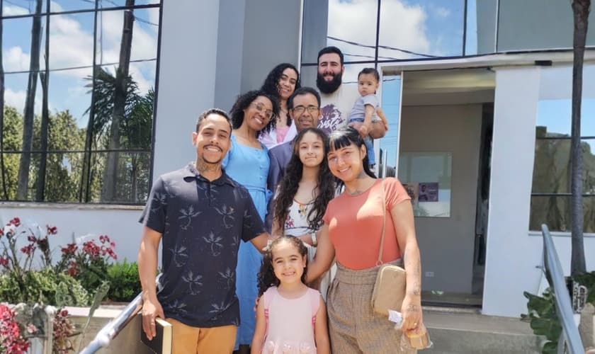 A família de Maria e José. (Foto: Reprodução/Notícias Adventistas)