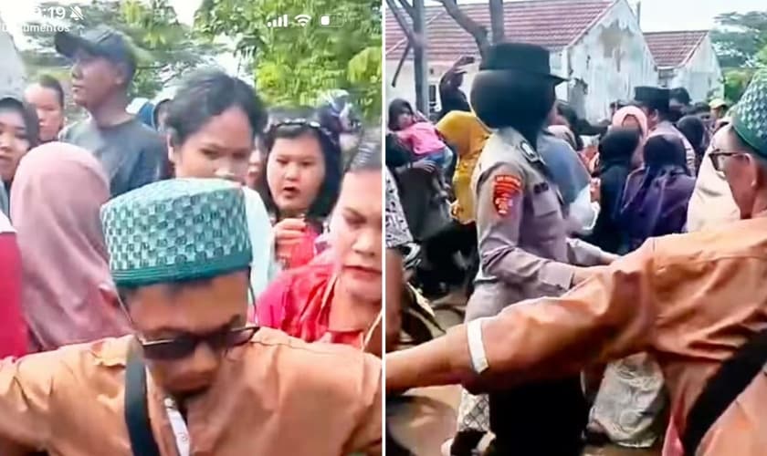 O conflito na Indonésia. (Foto: Reprodução/Instagram/Permadi Arya)