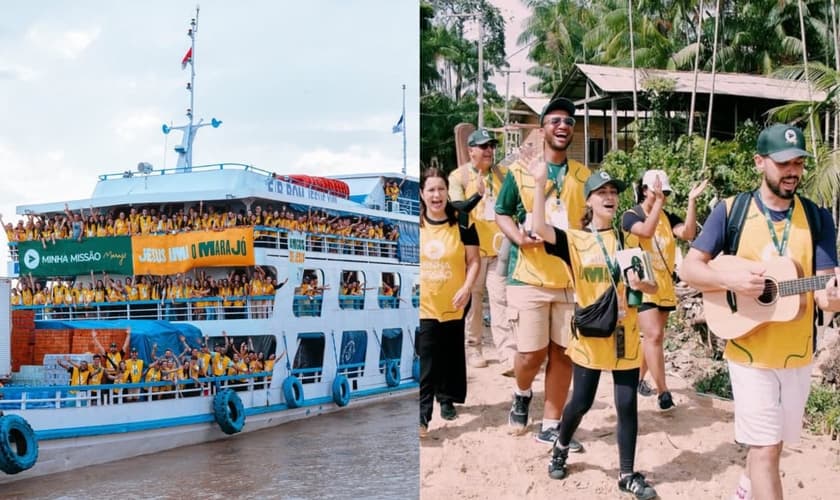 Os jovens missionários estão pregando o amor de Deus na Ilha do Marajó. (Foto: Instagram/Minha Missão).