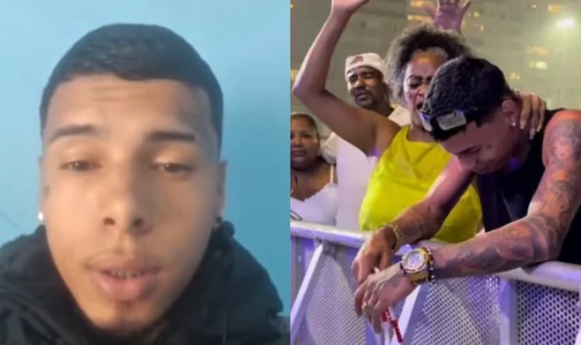 Newton César. (Foto: Reprodução/Instagram/helleniluminadaa/Reprodução/Instagram/Marcados Pagode Gospel).