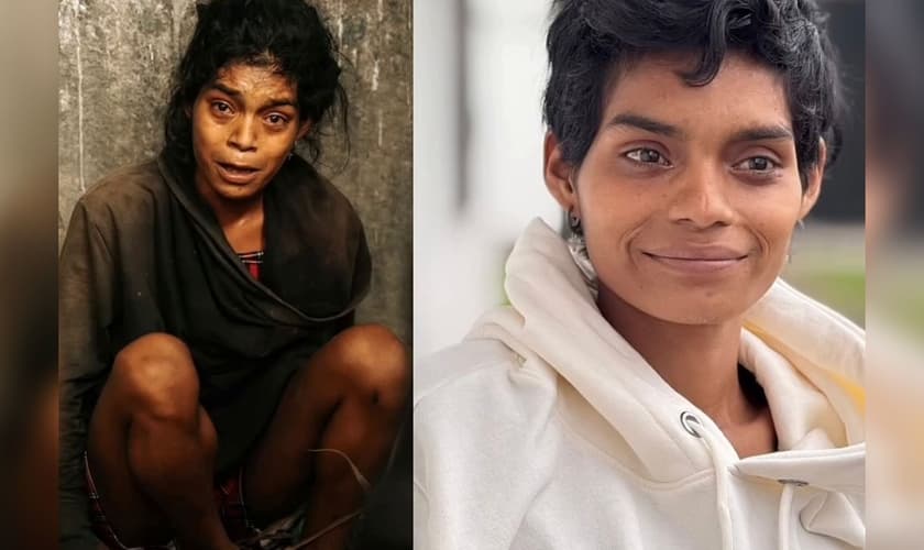 A jovem foi transformada após iniciar o tratamento com princípios cristãos. (Foto: Reprodução/Instagram/Grupo Novo Começo)